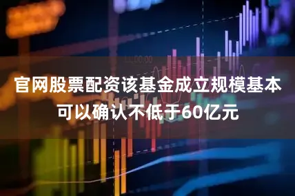 官网股票配资该基金成立规模基本可以确认不低于60亿元
